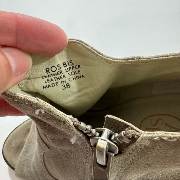 Ash Ros Bis Open Toe Metallic Wedge Ankle Bootie - Picture 9 of 9